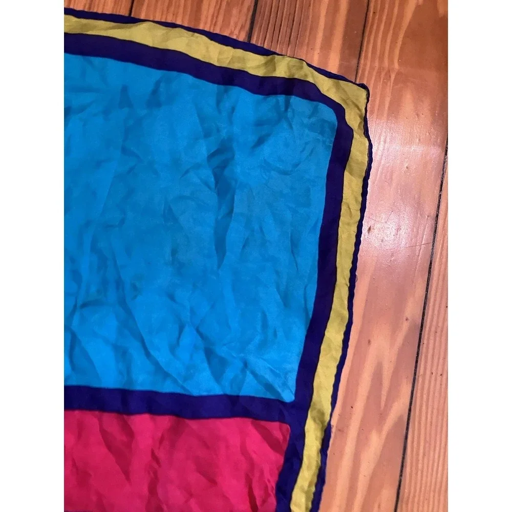 Vintage‎ Peter Max silk scarf 1970's 20X20 psychedelic Mod Hippie